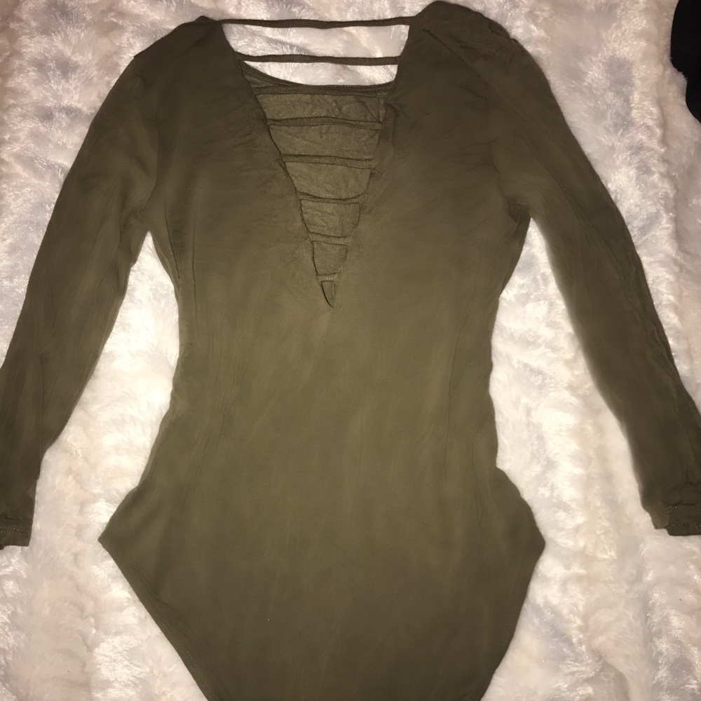 Mossy green bodysuit